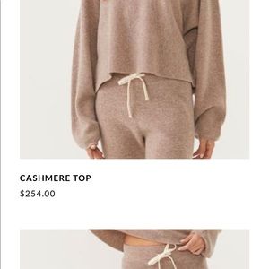 Monrow matching cashmere set (sweater and joggers)